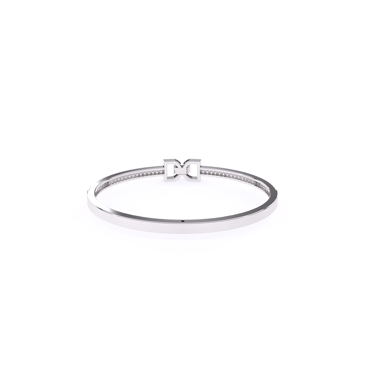 Crystal Cuff Rose Gold Lab Grown Diamond Bangle